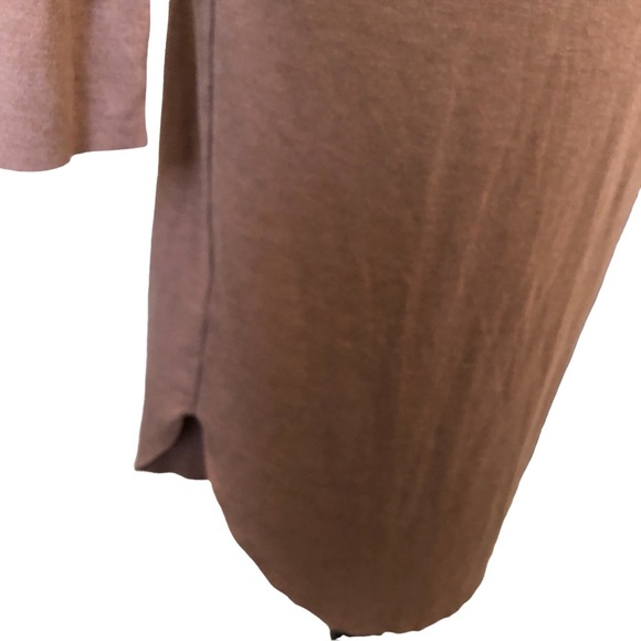 Kit and Ace Brown Mock-neck Long-Sleeve Wool-blend Sweater Dress - Picture 5 of 16